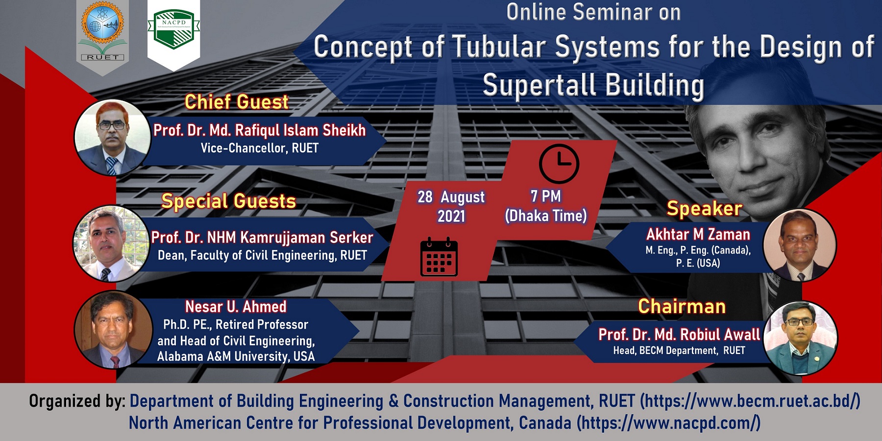 Online Seminar on Concept of Tubular Systems for the Design of Supertall Building